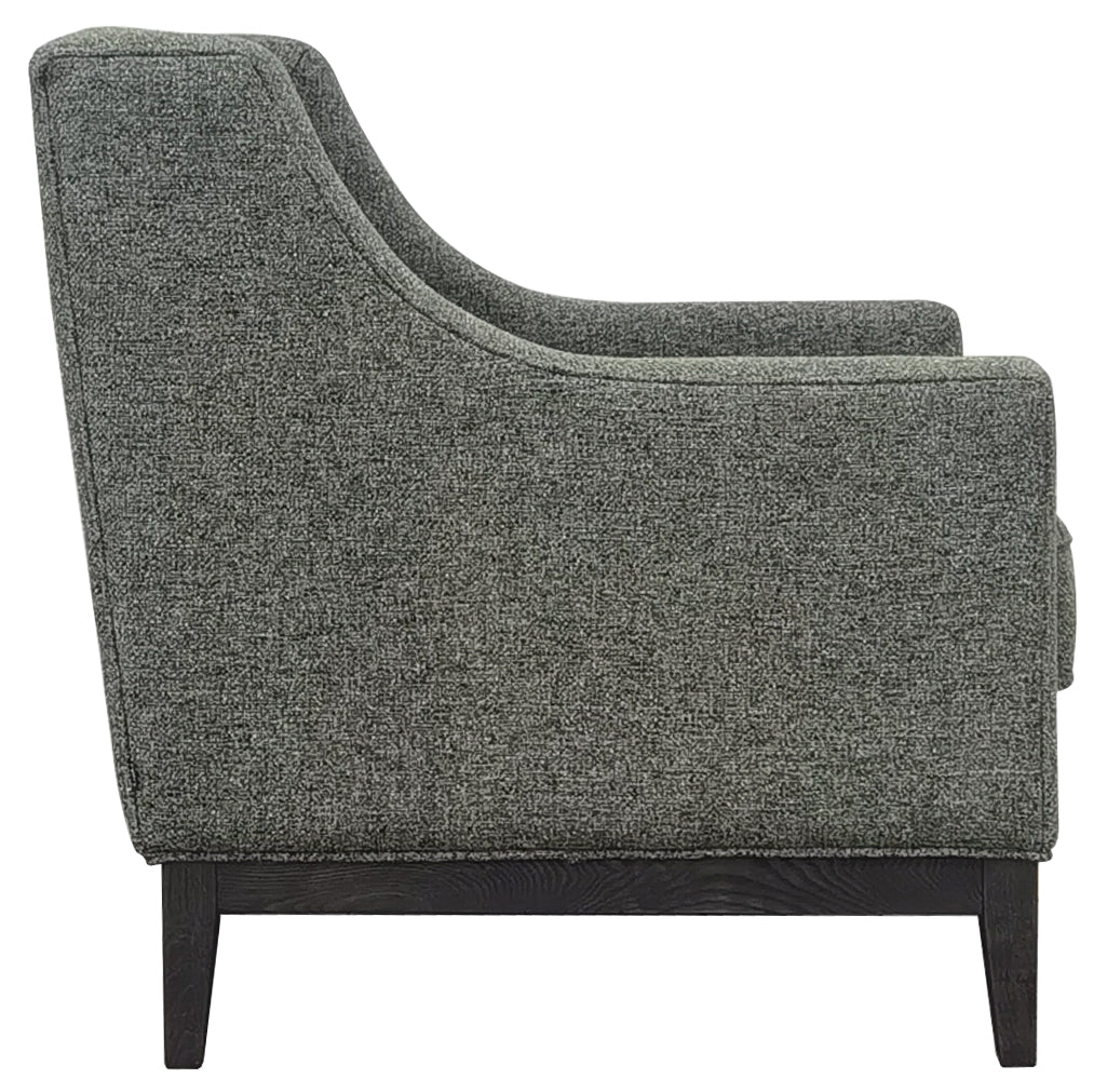 Beaumont Buttoned Armchair – Forest Green