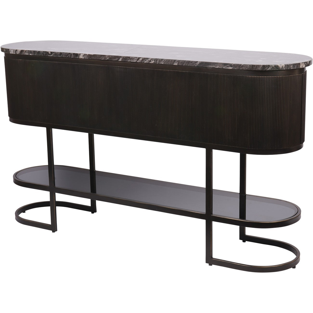 Belvedere Noir Marble Console Table