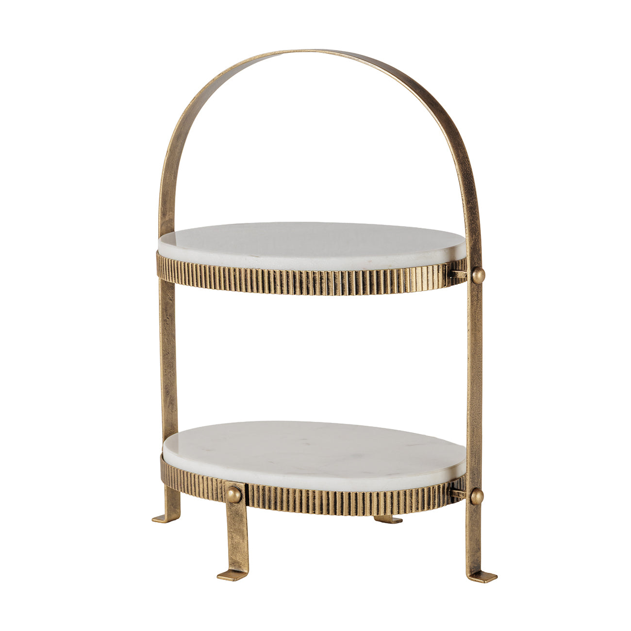 Celine Marble Two-Tier Stand