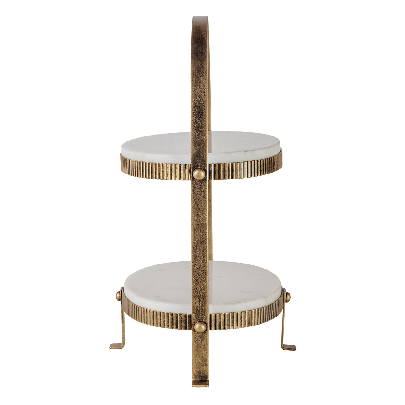 Celine Marble Two-Tier Stand