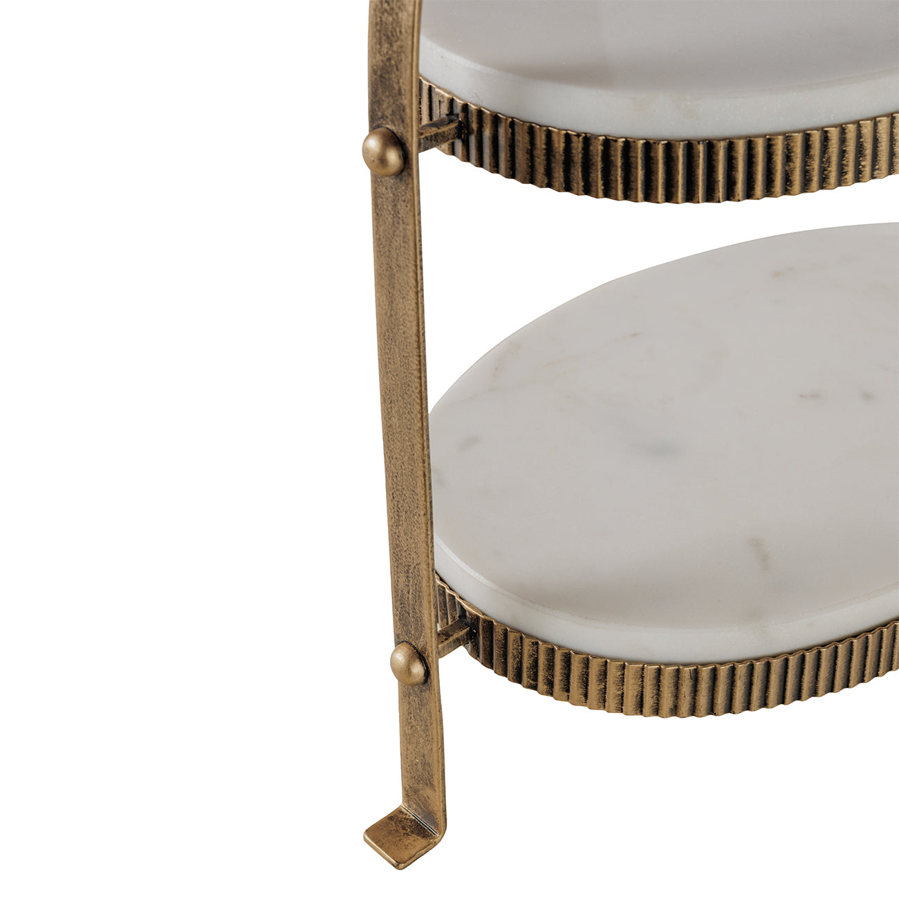 Celine Marble Two-Tier Stand