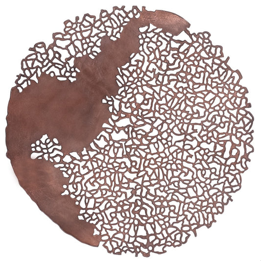 Coralline Veil Wall Sculpture | Raw Bronze