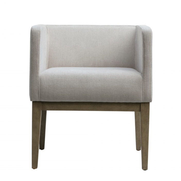 Elmsford Upholstered Dining Chair – Cream Oak