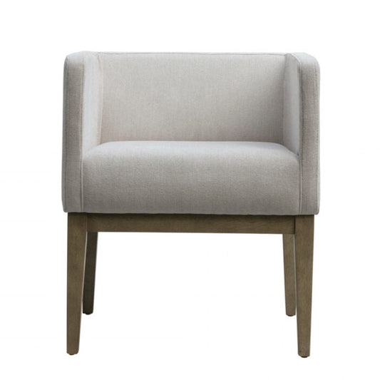 Elmsford Upholstered Dining Chair – Cream Oak