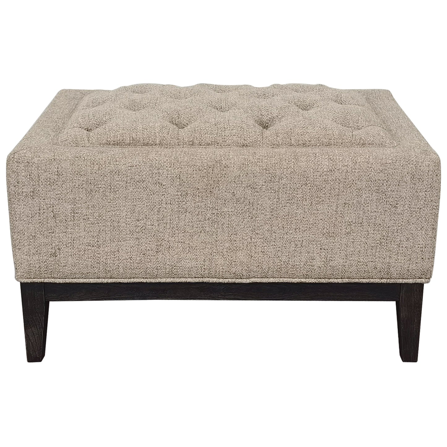 Harrington Buttoned Upholstered Ottoman – Medium