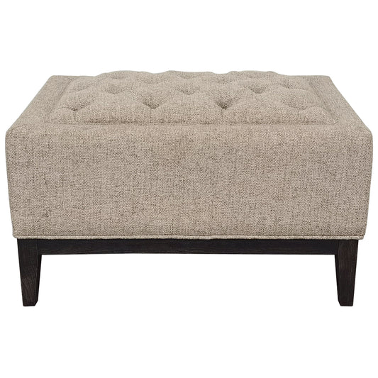 Harrington Buttoned Upholstered Ottoman – Medium