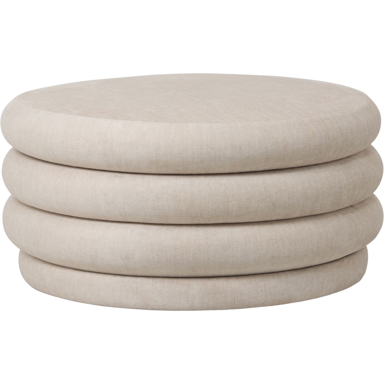 Lunaro Upholstered Storage Stool – Cream