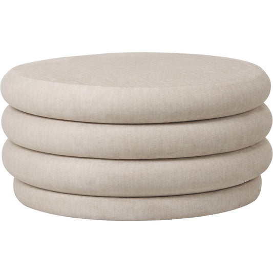 Lunaro Upholstered Storage Stool – Cream