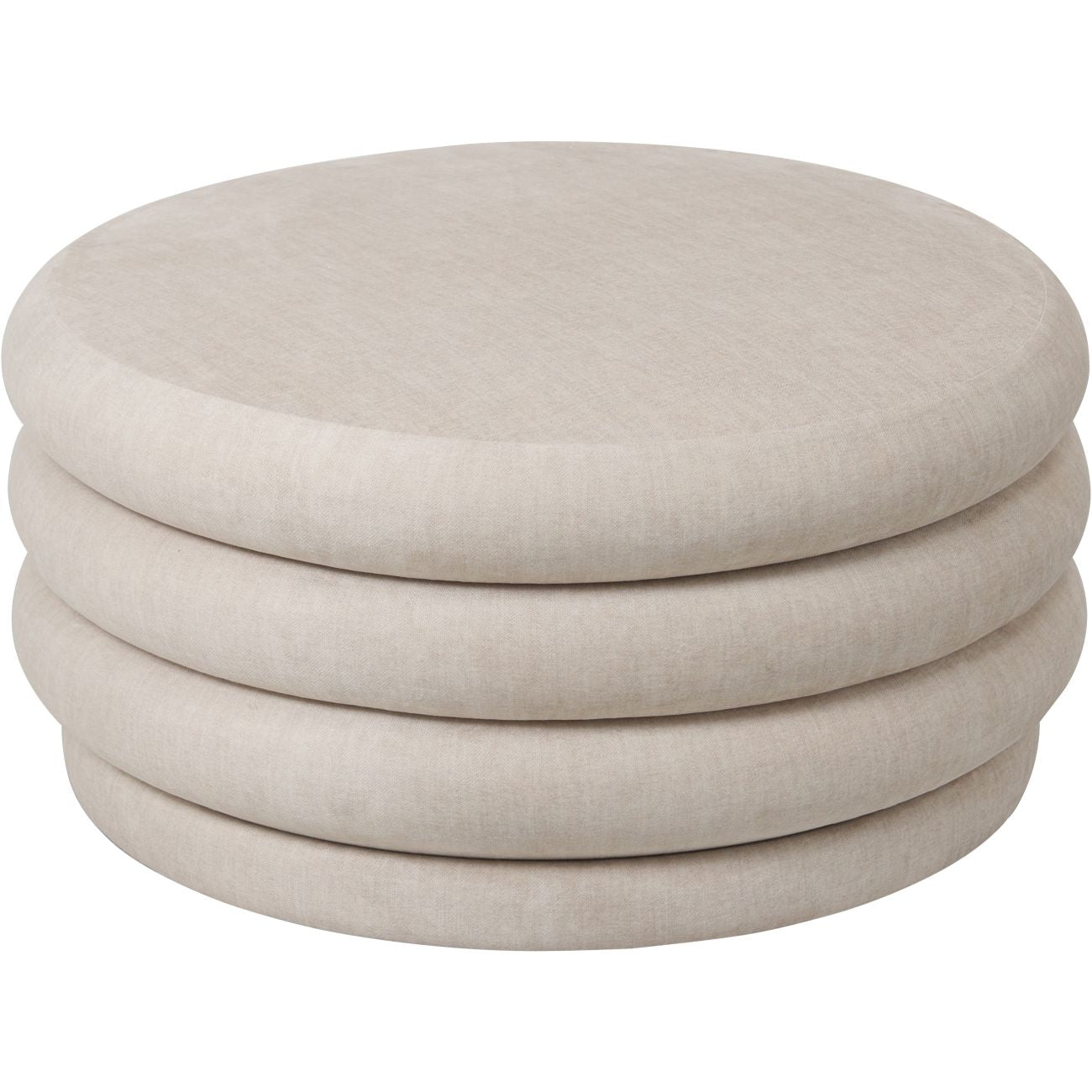 Lunaro Upholstered Storage Stool – Cream