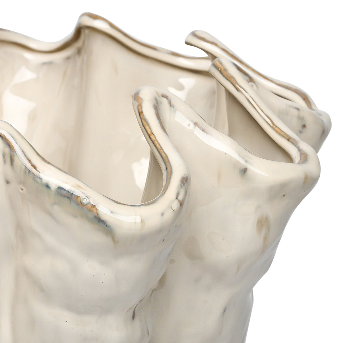 Marisol Sculpted Ceramic Vase — Largec