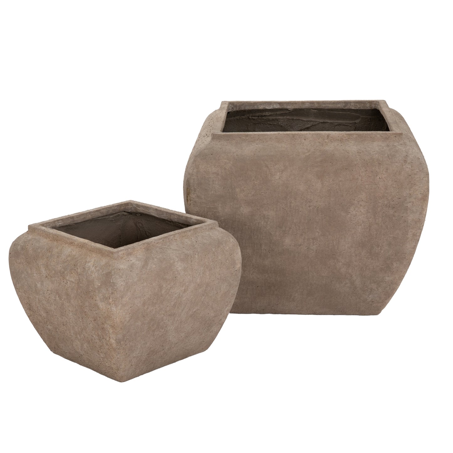 Montera Concrete Planter Duo – Warm Umber