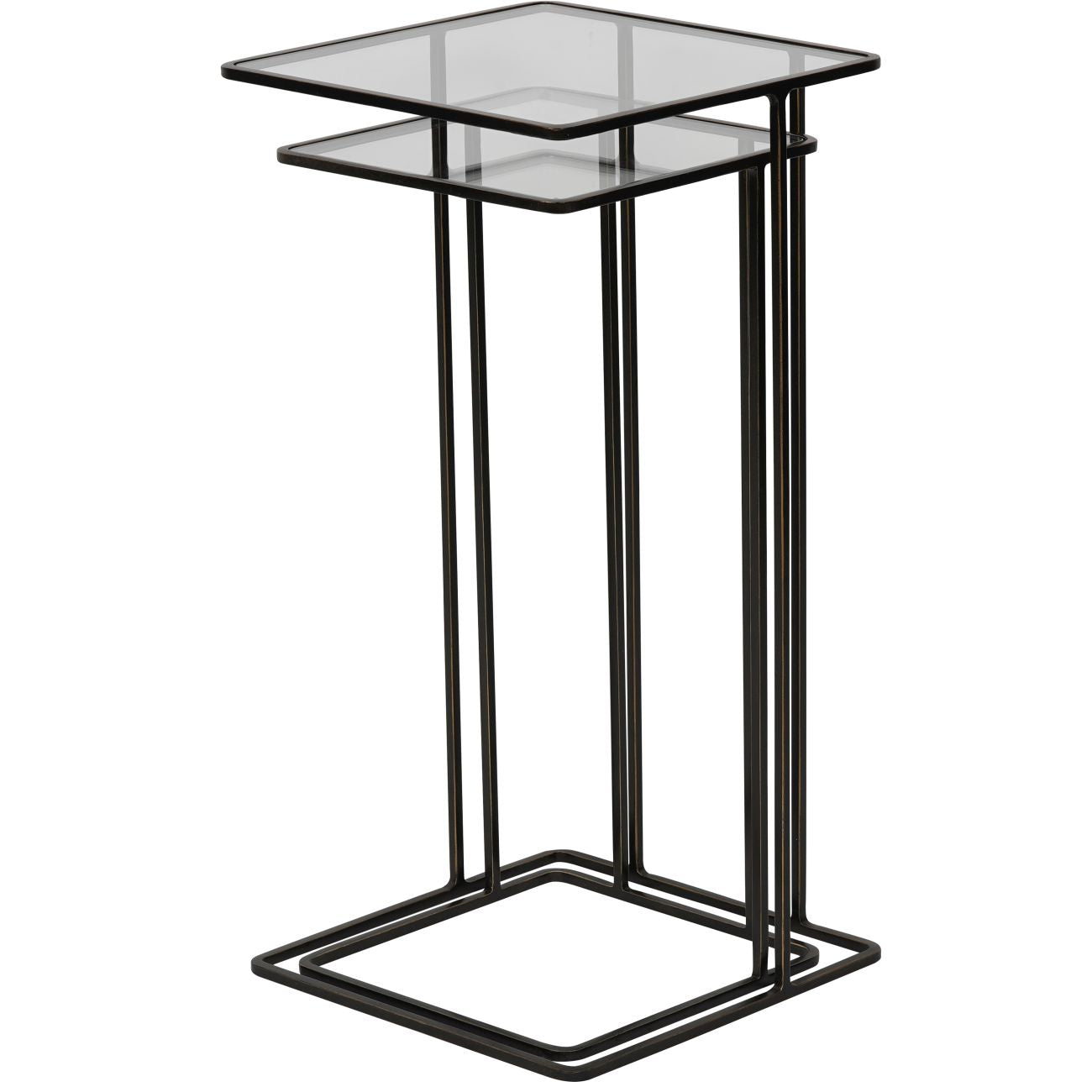 Nero Duo Clear-Top Nesting Tables