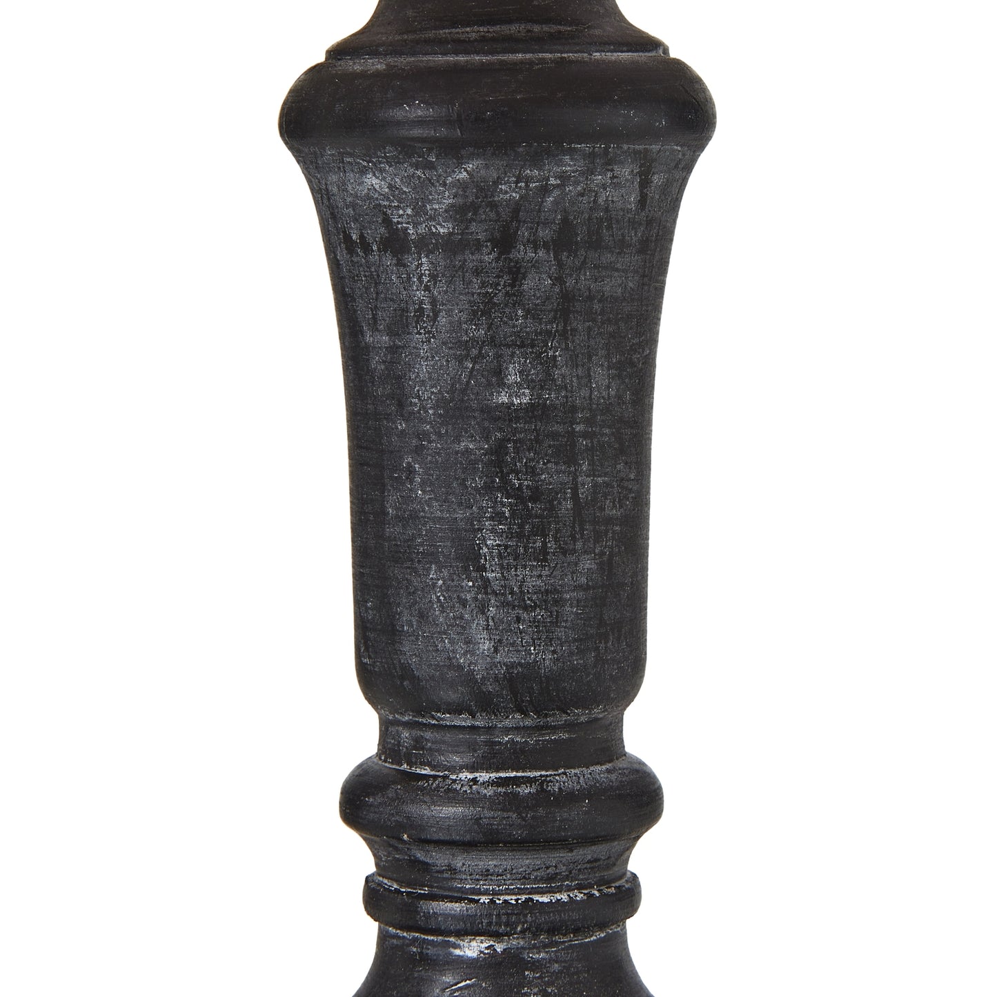 Noir Column Linen Table Lamp
