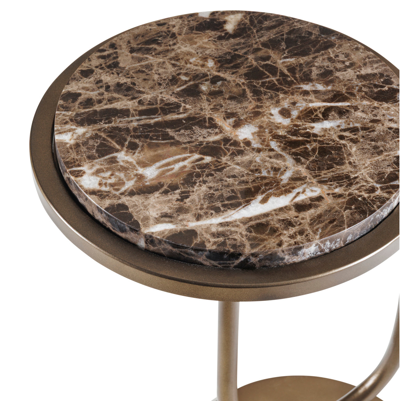 Orion Tiered Emperador Marble Table