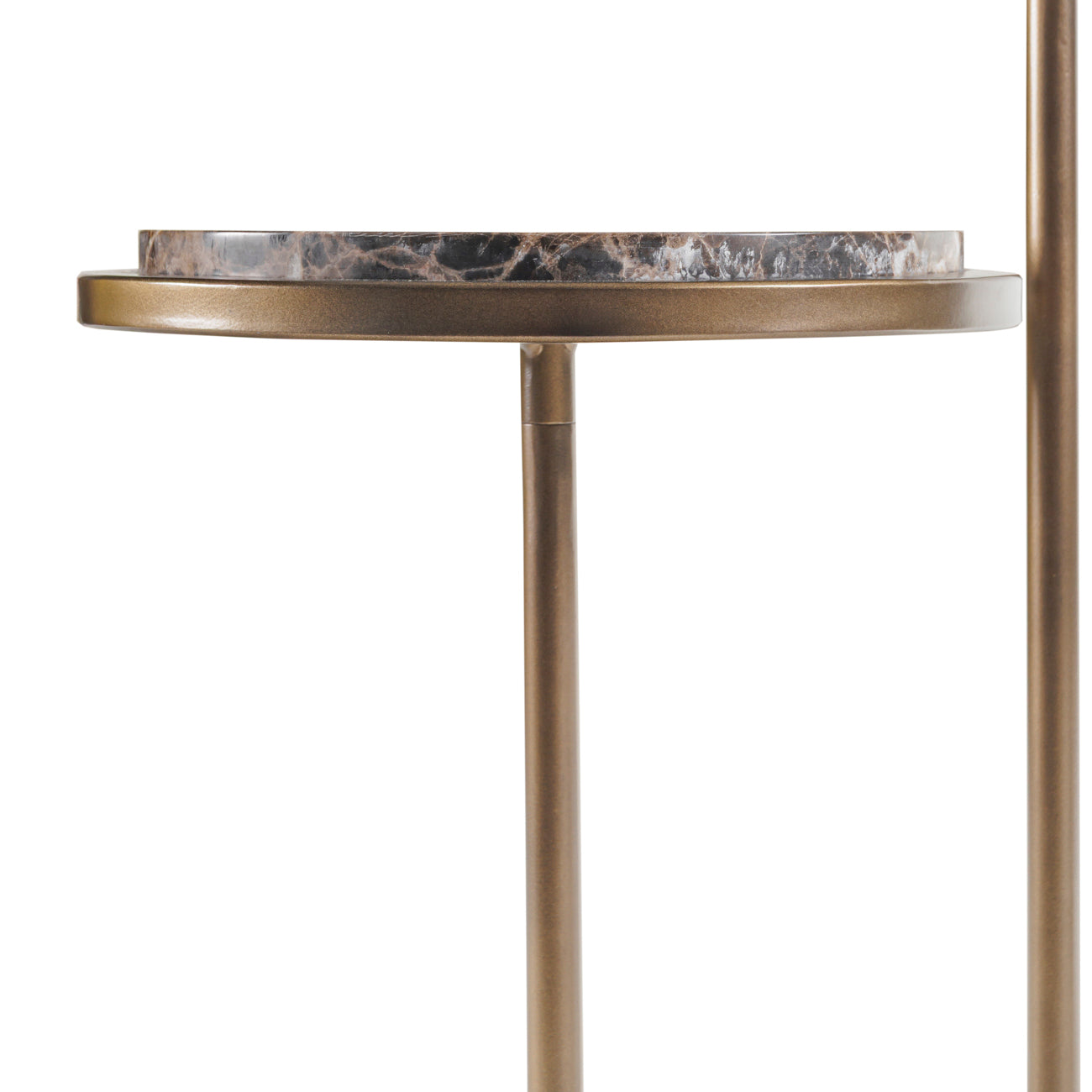 Orion Tiered Emperador Marble Table
