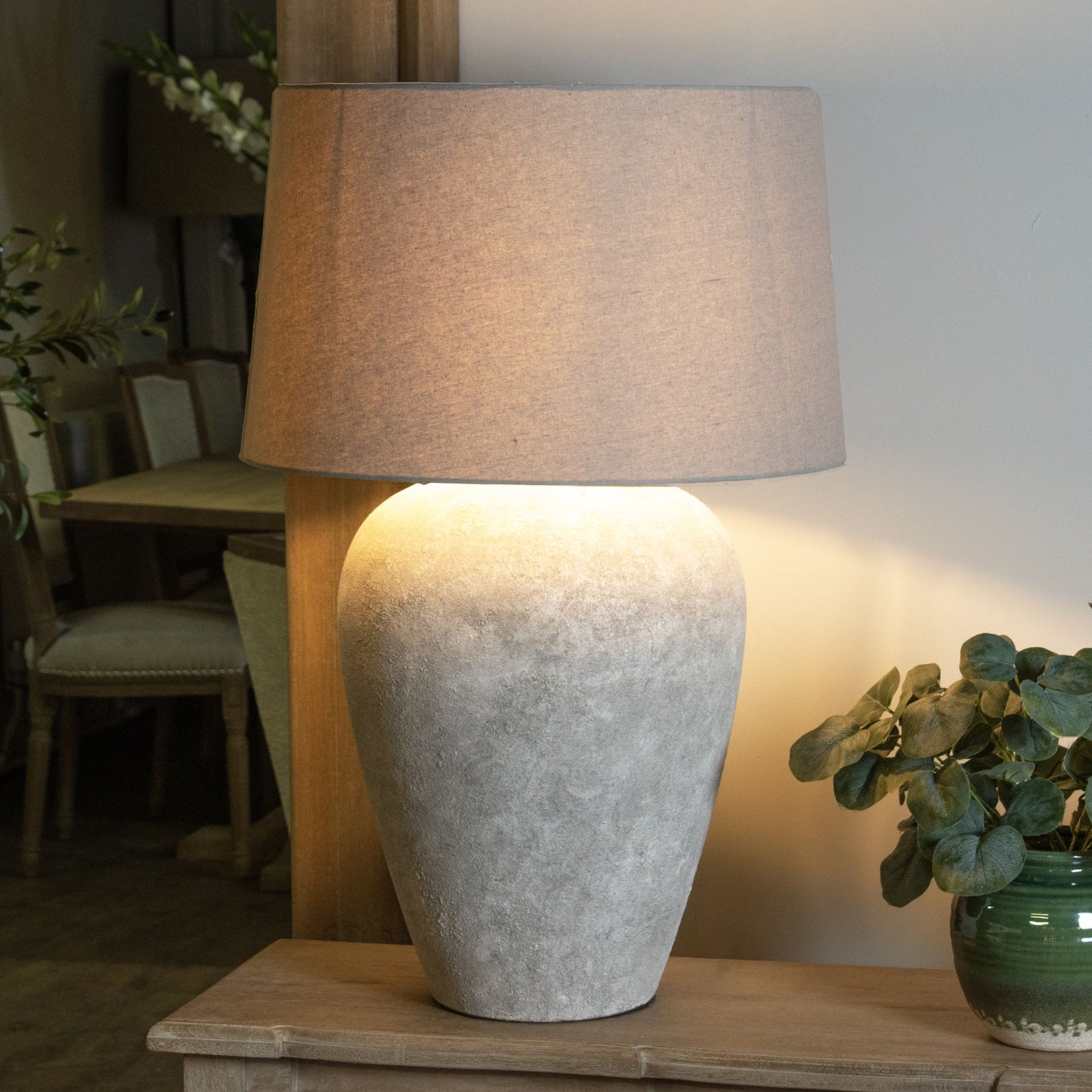 Silver Table Lamp