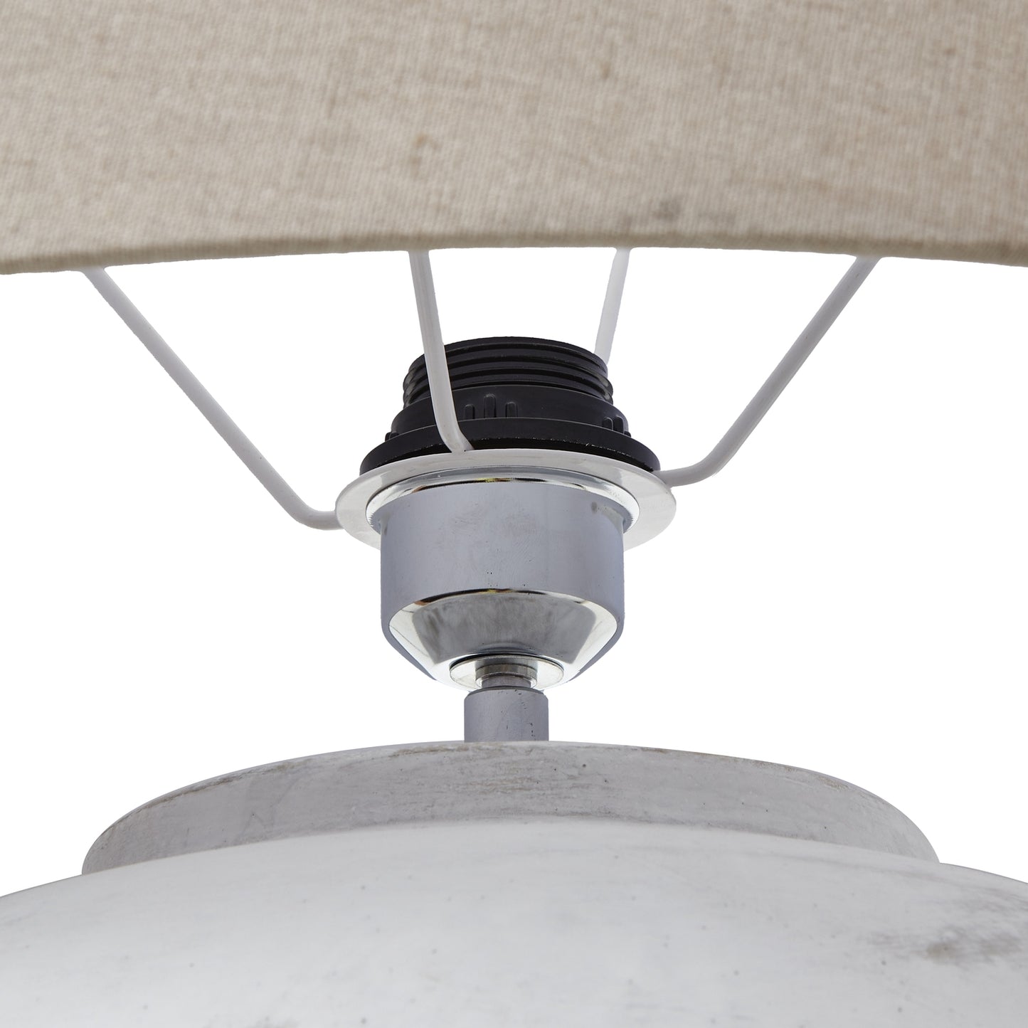 Silver Table Lamp