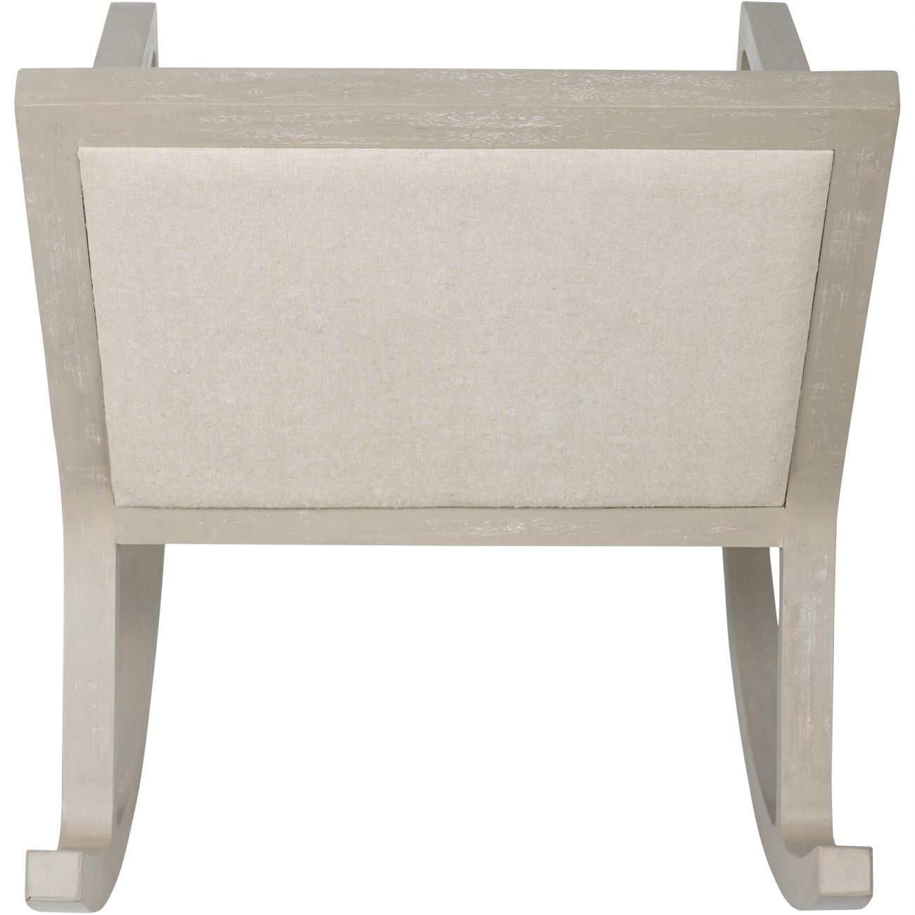 Solace Driftwood Rocking Chair – Natural Cotton