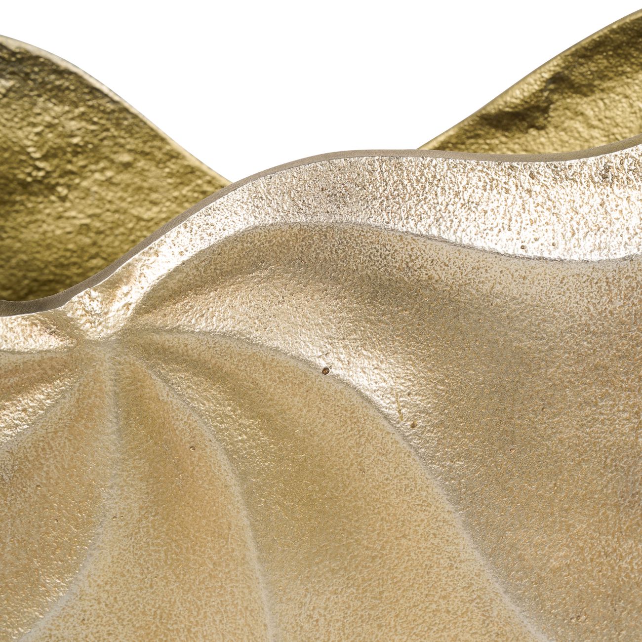 Solenne Brass Swirl Sculptural Vase