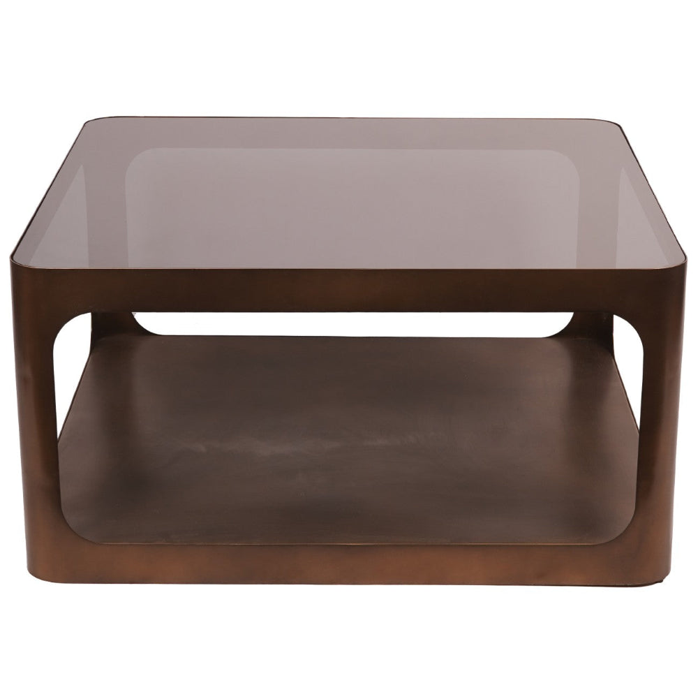 Sorrento Smoked Bronze Square Coffee Table – 90cm
