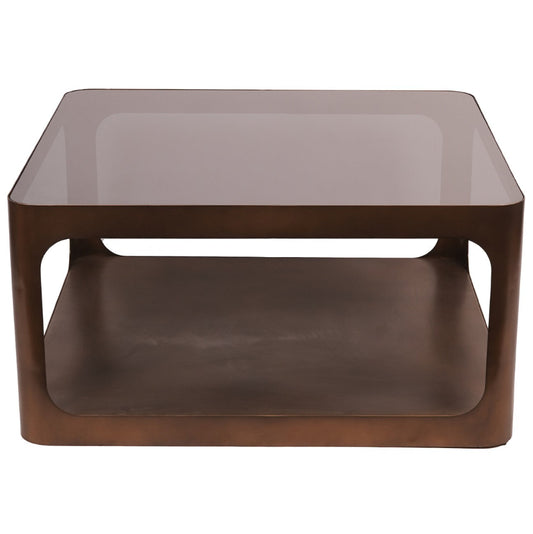 Sorrento Smoked Bronze Square Coffee Table – 90cm