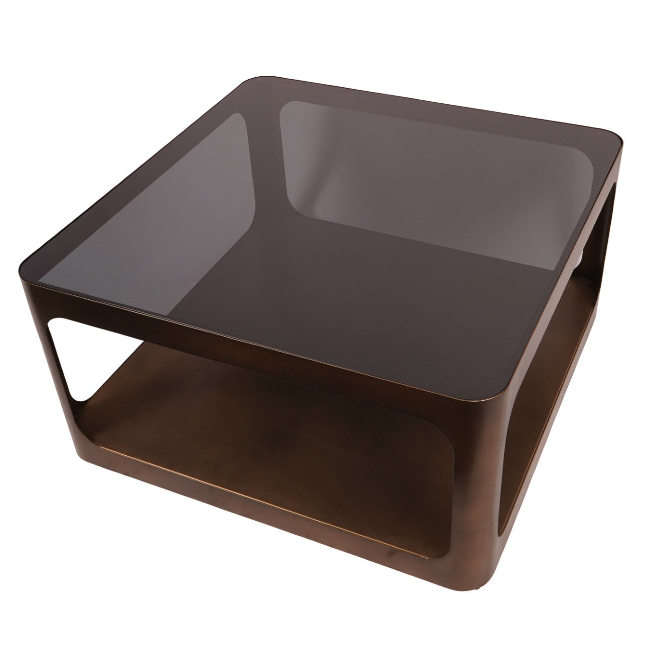 Sorrento Smoked Bronze Square Coffee Table – 90cm