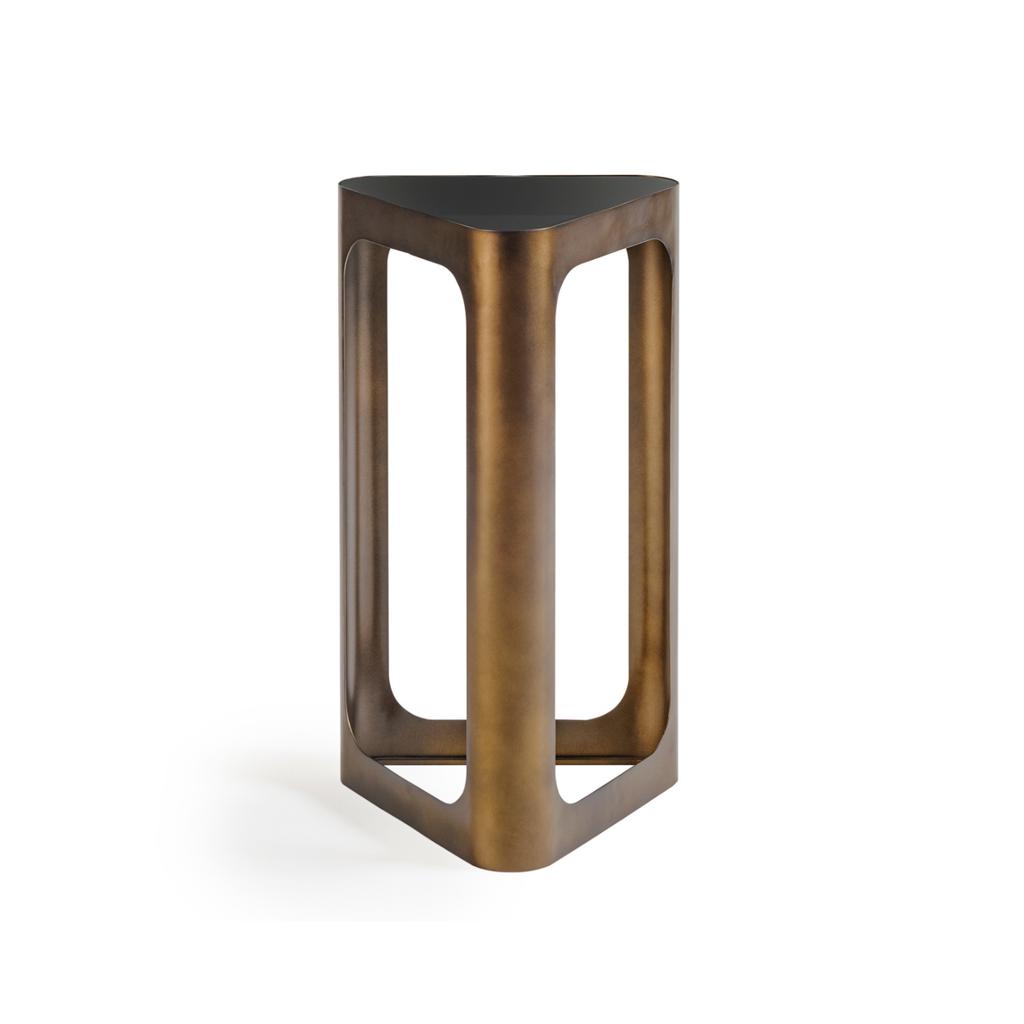 Aurora TriForm Smoked Glass Side Table