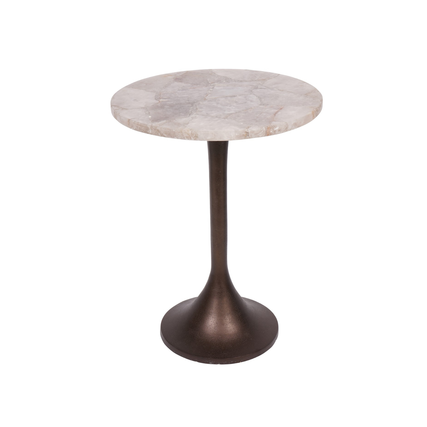 Astra Smokey Quartz Pedestal Table