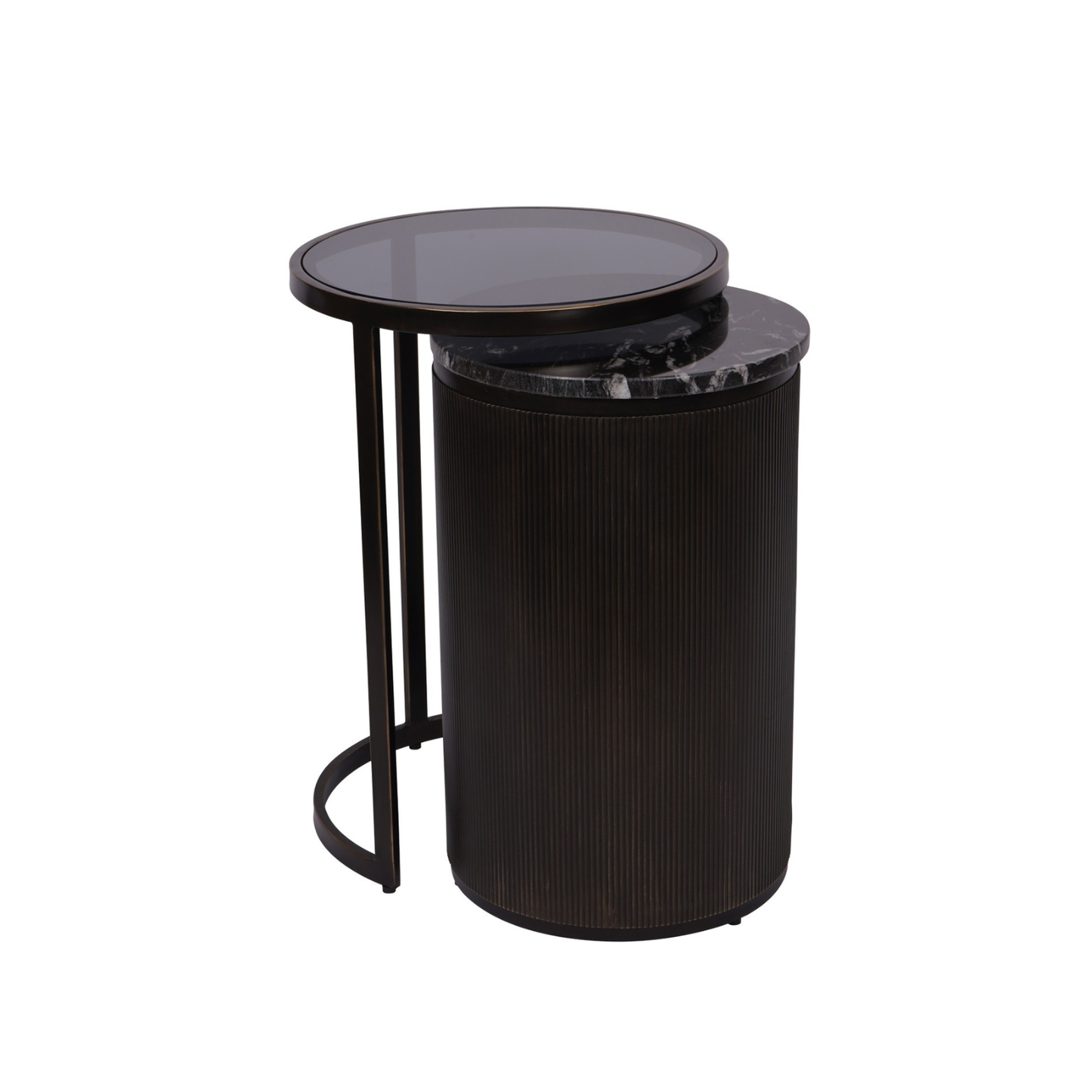 Aurelius Noir Nesting Table Duo