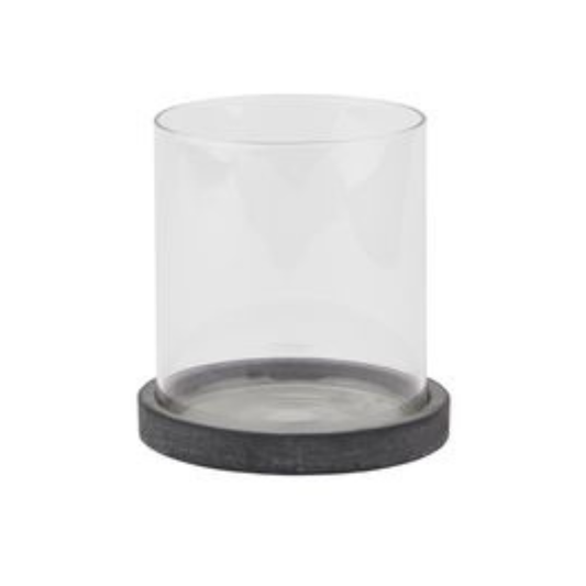 Amalfi Grey Hurricane Lantern – Grande