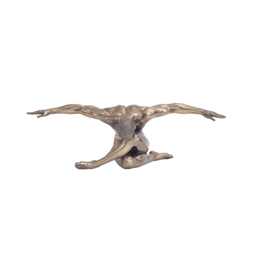 Elysian Outstretch Bronze Male Sculpture