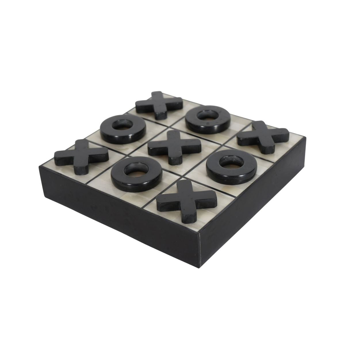 Sloane Bone Inlay Luxe Noughts & Crosses Set