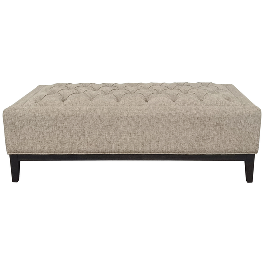 Harrington Buttoned Upholstered Ottoman