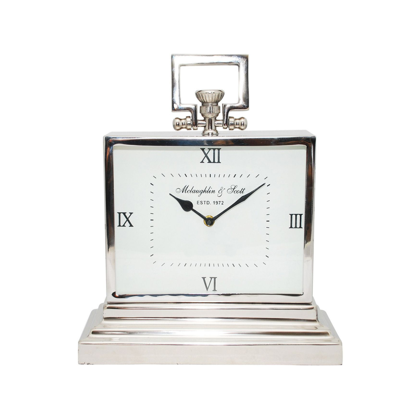Lathmere Silver Mantel Clock