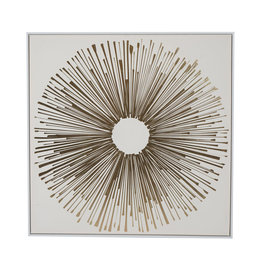 Solaris Goldburst Framed Canvas