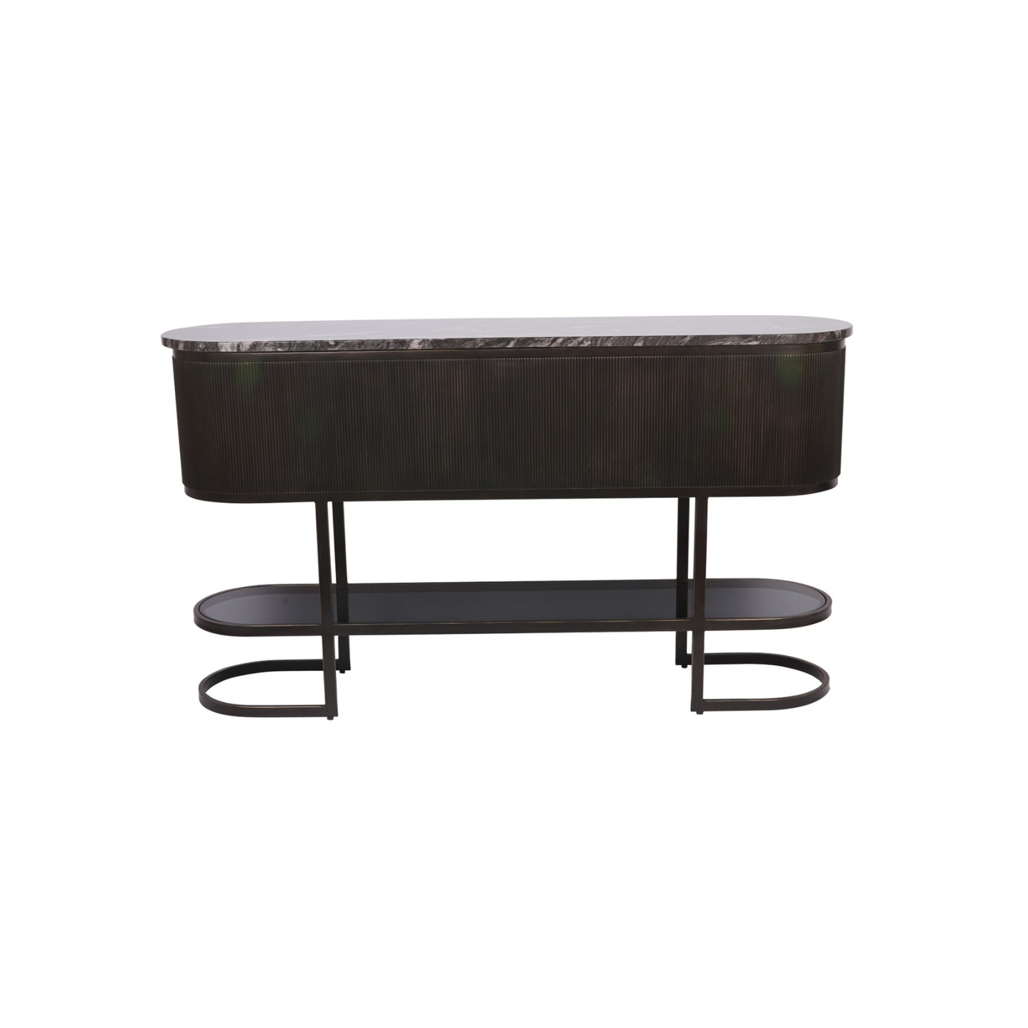 Belvedere Noir Marble Console Table