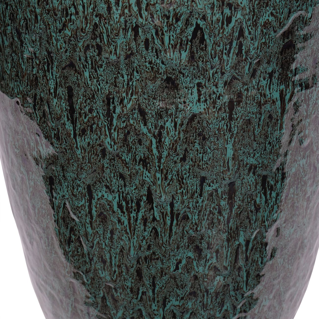 Verdara Tall Ceramic Planter – Emerald Glaze