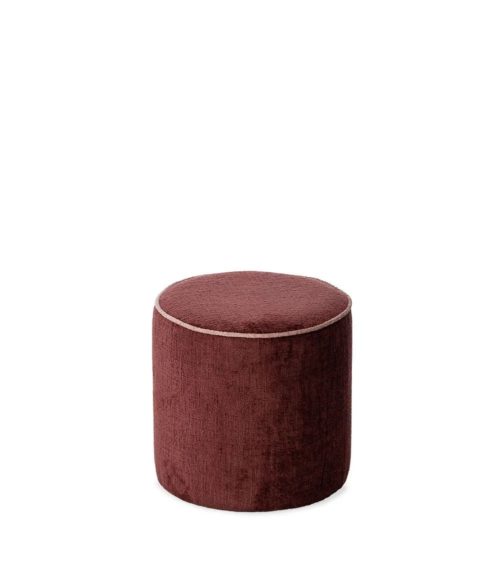 Bordeaux/Pink Burelles Pouf