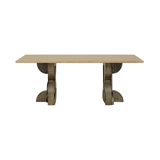 Callum Travertine Dining Table