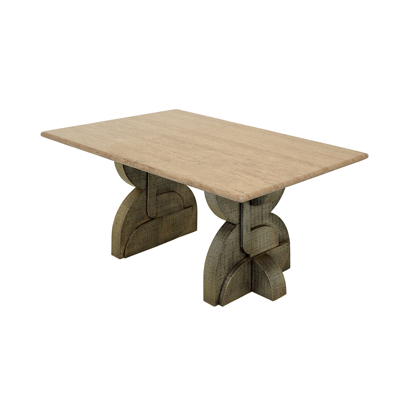 Callum Travertine Dining Table